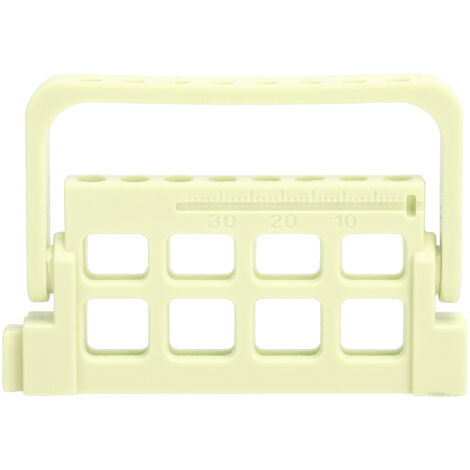 Support pour limes endodontiques 8 trous, porte-files dentaires, stand pour fraises dentaires, accessoires dentaires jaune clair (1/5)