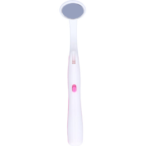 Miroir dentaire anti-buée avec LED pour examen buccal - Soins dentaires (Rose) (1/5)