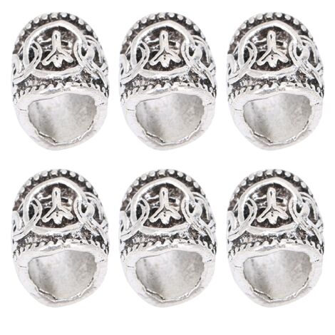 24 perles en alliage vintage pour tresses dreadlocks et bijoux de barbe, fabrication artisanale (1/5)