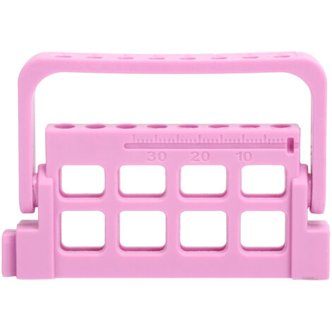 Support de fichiers endodontiques pour 8 trous, porte-instruments dentaires, stand pour fraises dentaires, accessoires dentaires en violet (1/5)