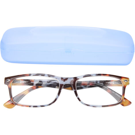Lunettes de lecture anti-lumière bleue vintage pour presbytes avec étui (+4.00) (1/5)