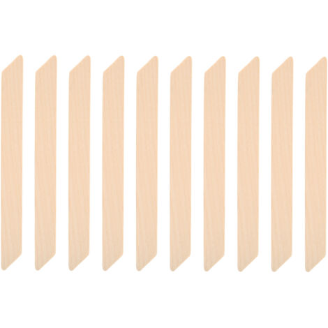 10 bâtonnets en bois pour cire, spatules d'application épilation visage et corps (1/5)