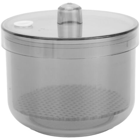 Nettoyeur de Porte-Fraises Dentaires, Boîte de Nettoyage et Trempage pour Fraises Dentaires, Fournitures Dentaires Transparentes Grises (1/5)