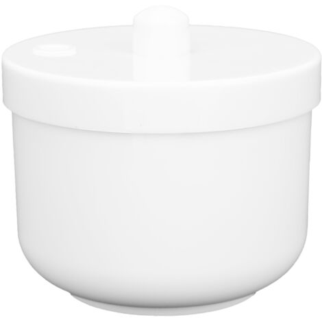 Boîte de Nettoyage pour Fraises Dentaires, Récipient de Trempage et Support de Fraises, Accessoire en Boîte Ronde Blanche (1/5)