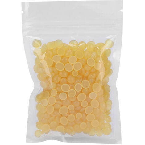 Perles de cire dépilatoire professionnelle - Cire dure citron 50g pour hommes et femmes - Épilation à domicile ou salon (1/5)