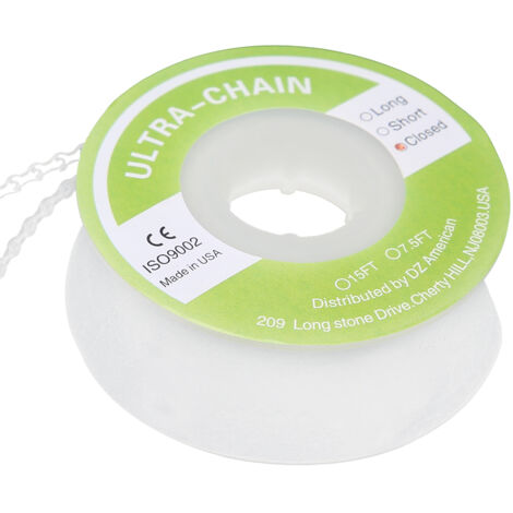 Chaîne élastique orthodontique dentaire flexible pour appareil dentaire - Accessoire orthodontique courte distance (1/5)