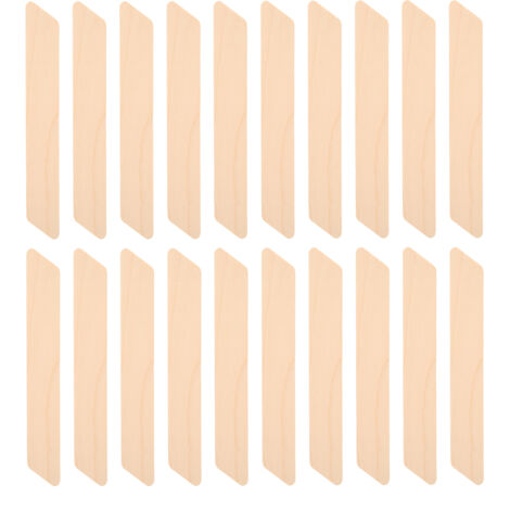 20 pièces Spatules à Cire Manche en Bois Applicateurs Visage Épilation Bâtonnets (1/5)
