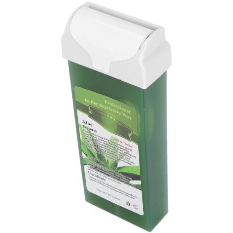 Roller à cire épilatoire 100g pour jambes, maillot, aisselles et corps - Aloès (1/5)