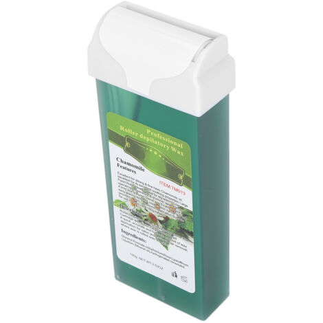 Rouleau de Cire Dépilatoire Professionnelle 100g - Élimination des Poils Grandes Zones - Cire à la Camomille pour Corps (1/5)