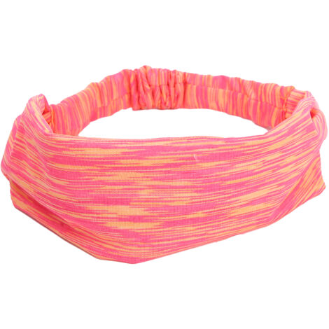 Bandeau élastique sport anti-dérapant pour hommes et femmes - Serre-tête extensible pour entraînement et transpiration (Orange)