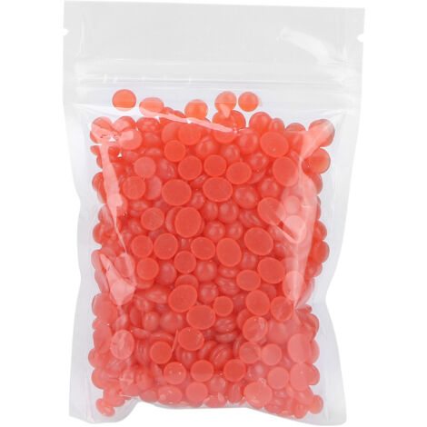 Perles de cire dépilatoire pour hommes et femmes - Cire dure à la fraise pour épilation à chaud - 50g (1/5)