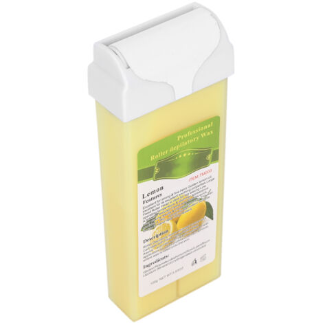 Rouleau de Cire Dépilatoire Professionnelle 100g - Élimination des Poils Grandes Zones - Cire au Citron pour Épilation à Domicile (1/5)