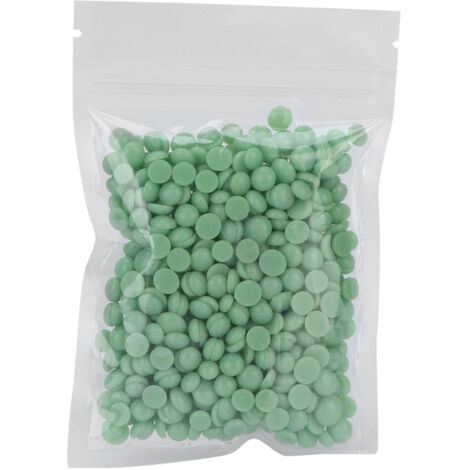 Perles de cire épilatoire dure 50g à l'huile d'arbre à thé - Épilation professionnelle pour femmes et hommes (1/5)