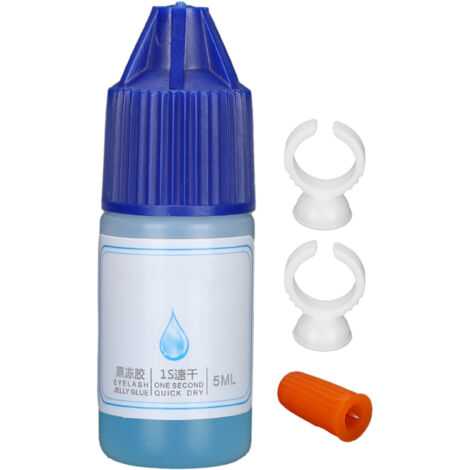 Colle à Cils Professionnelle 5ml, Séchage Rapide pour Extensions et Pose de Faux Cils (1/5)