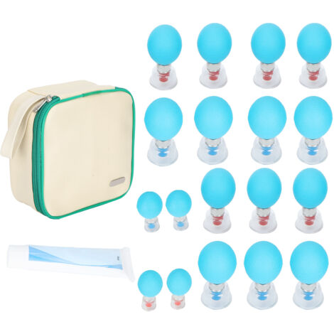 Kit de Thérapie par Ventouses pour Soulagement de la Douleur avec Aiguilles Magnétiques (1/5)