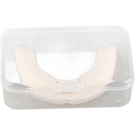 Protège-dents Anti-Ronflement, Garde de Nuit pour un Sommeil Paisible et Respiration Naturelle (Blanc) (1/5)