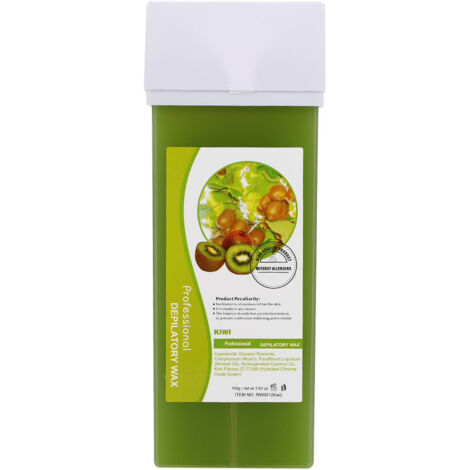 Cire Épilation Professionnelle 100g - Crème pour Jambes, Bras, Aisselles et Corps - Élimination Poils (Kiwi) (1/5)