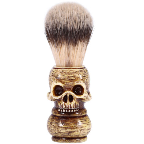 Brosse à Barbe Tête de Crâne pour Salon de Coiffure Homme (1/5)