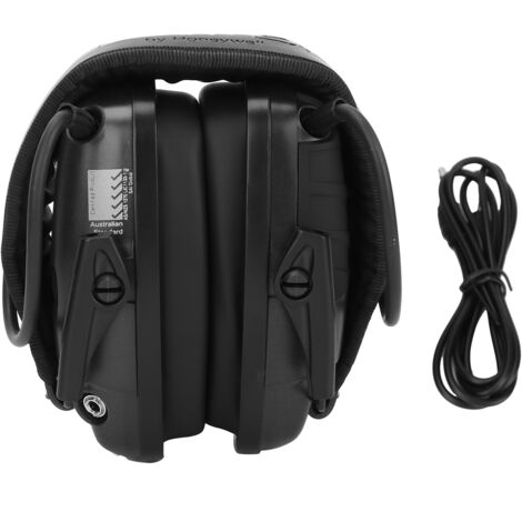 Protection Auditive Anti-Bruit, Casque Réducteur de Bruit Pliable pour Tir et Travail, Noir (1/5)