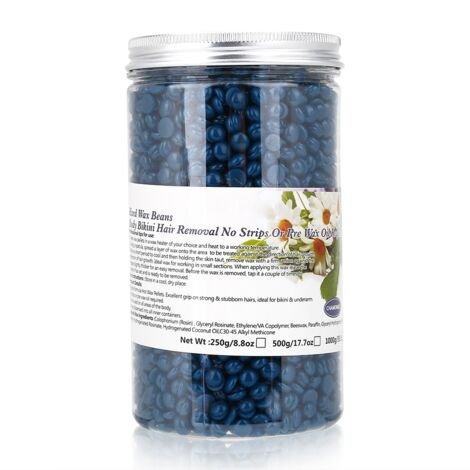 Film à épiler chaud cire dure 500g soin corps jambes maillot élimination poils camomille (1/5)