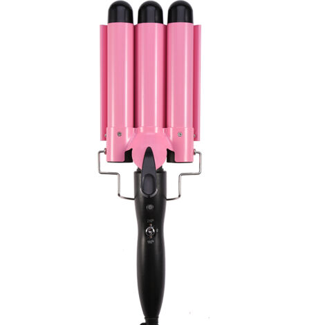 Fers à Boucler Triple Buse en Céramique Tourmaline, Température Réglable, Prise UE 110‑220V (28mm) (1/4)