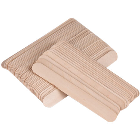 100 Pièces/Bâtonnets de Cire Spatule Applicateur en Bois Jetable Dépresseur de Langue Médical (1/5)