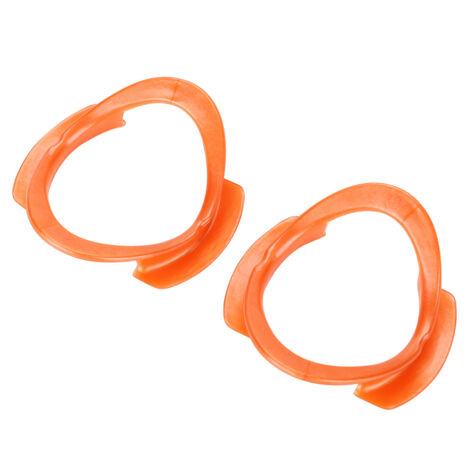 Écarteur buccal dentaire jetable en forme de O, orange, pour procédures intra-orales et soins dentaires (1/5)