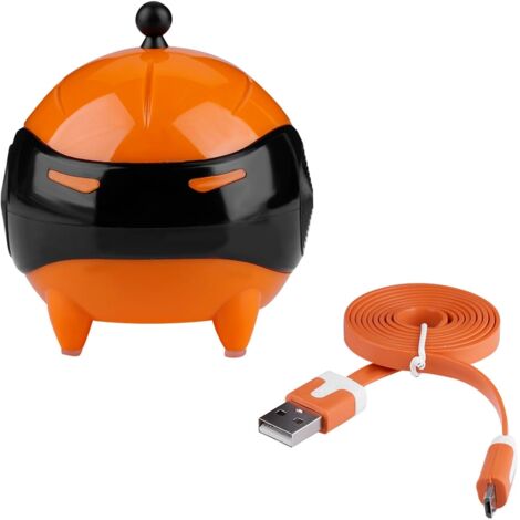 Masque à Bille pour Lentilles de Contact Portable, Nettoyeur Automatique USB (Orange) (1/5)