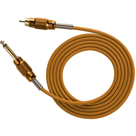 Câble d'alimentation professionnel pour tatouage 1,8 m en cuivre orange (1/5)