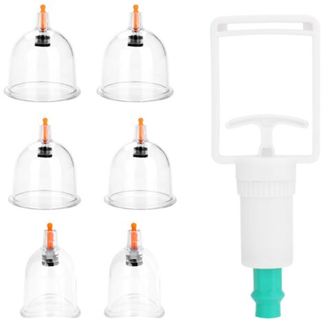 6 pièces/set Ventouses Médicales Chinoises, Kit de Thérapie par Ventouses, Massage Corporel et Détente (1/5)