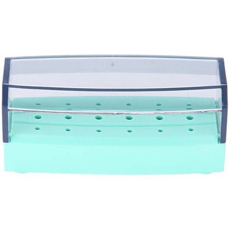 Boîte de rangement autoclavable pour fraises dentaires, 18 emplacements, vert, outil dentiste S015C (1/5)
