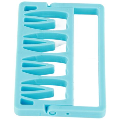 Support pour limes endodontiques autoclavable, 8 trous, 3 couleurs disponibles, idéal pour la thérapie canalaire, bleu (1/5)