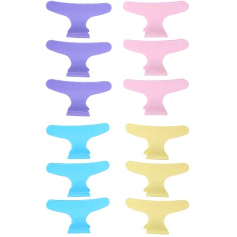 12 pièces barrettes à papillon pinces à cheveux pour coiffure multicolores (1/5)