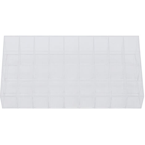 Boîte de Rangement Transparente pour 36 Rouges à Lèvres - Organisateur de Pinceaux à Ongles et Cosmétiques (1/5)