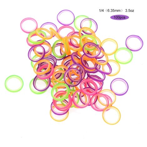 100 pièces élastiques dentaires professionnels pour appareil orthodontique - 3.5 oz (1/5)