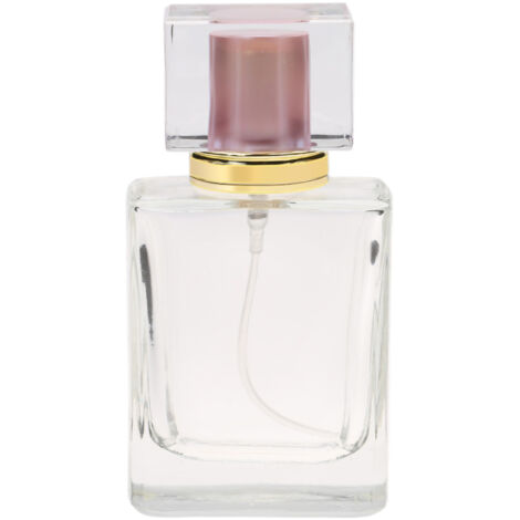 Flacon vaporisateur voyage 50ml en métal rose rechargeable (1/5)