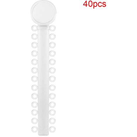 40 pièces élastiques orthodontiques pour appareil dentaire, bagues correctrices élastiques
