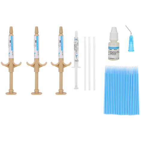 Kit de colle orthodontique auto-durcissante pour brackets et bagues dentaires (1/5)