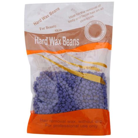 Boules de cire solide sans papier 300g, épilation corps et bikini, cire dépilatoire à la lavande (1/5)