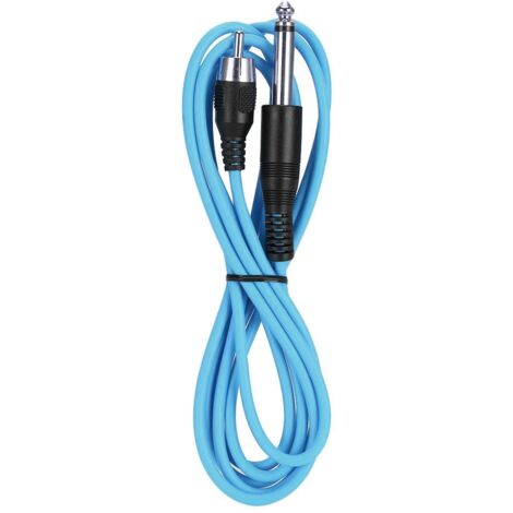 Crochet en Silicone pour Alimentation de Machine à Tatouage RCA (Bleu) (1/5)