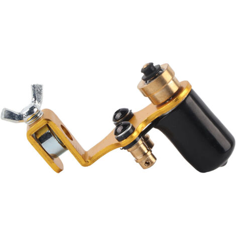 Machine de Tatouage Rotative Motorisée Forte - Outil de Maquillage Permanent pour Ombre et Liner en Alliage Doré (1/5)