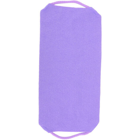 Gant de gommage élastique pour le corps, lavable et réutilisable, massage sous la douche - Violet (1/5)