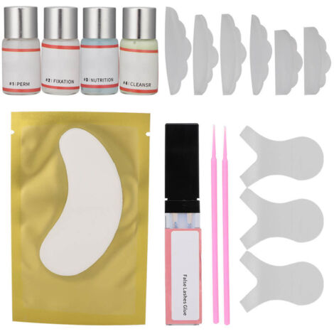 Kit de Lifting Cils Permanent avec Solution Fixante et Nettoyante pour Recourbement Professionnel (1/5)