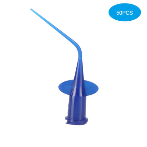 50 pièces / sac Embouts d'irrigation dentaire jetables pour blanchiment des dents, aiguilles souples en résine flexible (1/5)