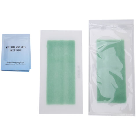 40 bandes de cire épilatoire avec 4 cotons nettoyants - Kit d'épilation complet (1/5)