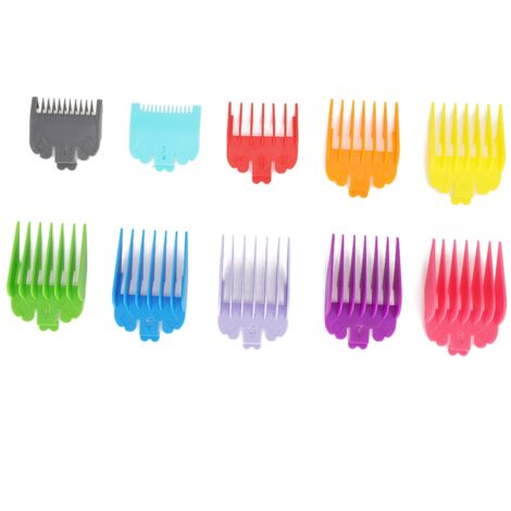 Jeu de 10 guides pour tondeuse cheveux - pièces détachées et accessoires coiffure (1/5)