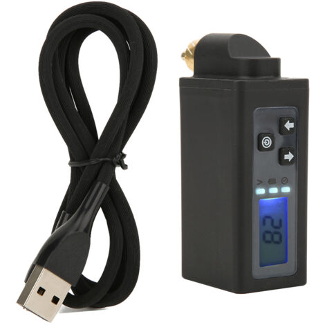 Chargeur sans fil mini avec affichage LED, batterie Li-ion portable 2000mAh pour stylo tatouage et adaptateur RCA (1/5)