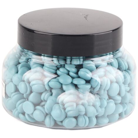 Grains de cire dure professionnelle pour épilation visage, jambes, corps - 150g Bleu (1/5)