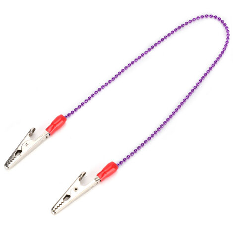 5 pièces Porte-serviette dentaire avec Chaîne à billes en acier souple - Fournitures dentaires Violet (1/5)