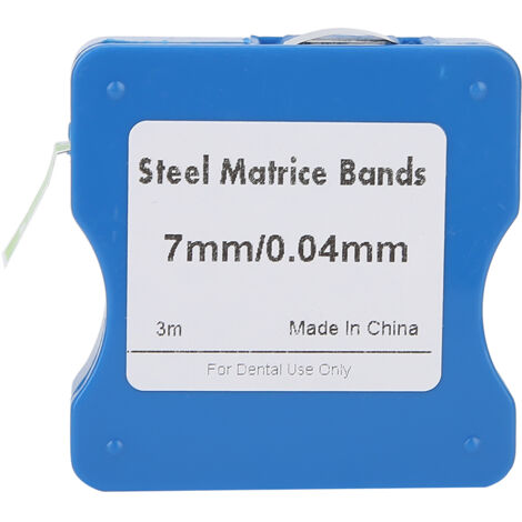 Bandes en acier inoxydable 5mm/6mm/7mm pour dentisterie - Rouleaux de matrices dentaires (1/5)